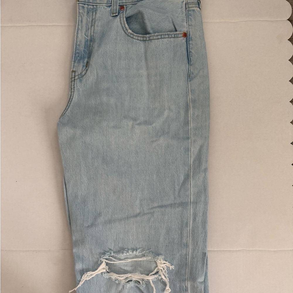 Light Blue Distressed Men Jeans